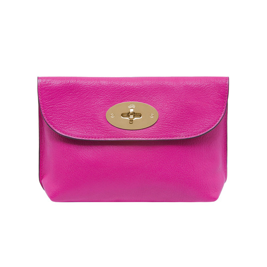 Mulberry Locked Cosmetic Purse Mulberry Pink Glossy Goat - Click Image to Close