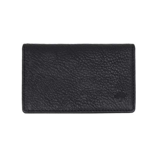Mulberry Card Case Black Natural Leather - Click Image to Close