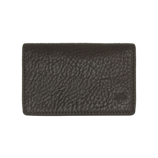 Mulberry Card Case Chocolate Natural Leather - Click Image to Close