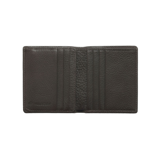 Mulberry Mini Tri Fold Wallet Chocolate Natural Leather - Click Image to Close