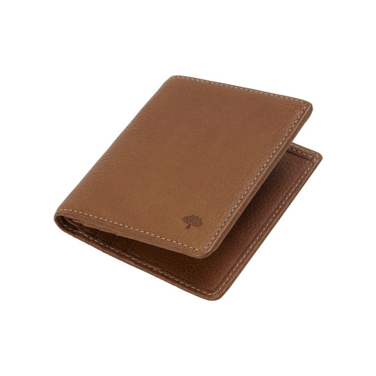 Mulberry Mini Tri Fold Wallet Oak Natural Leather - Click Image to Close