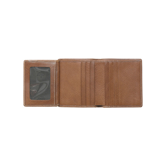 Mulberry Mini Tri Fold Wallet Oak Natural Leather - Click Image to Close
