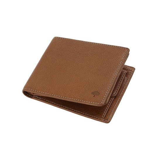 Mulberry 8 Card Coin Wallet Oak Natural Leather - Click Image to Close