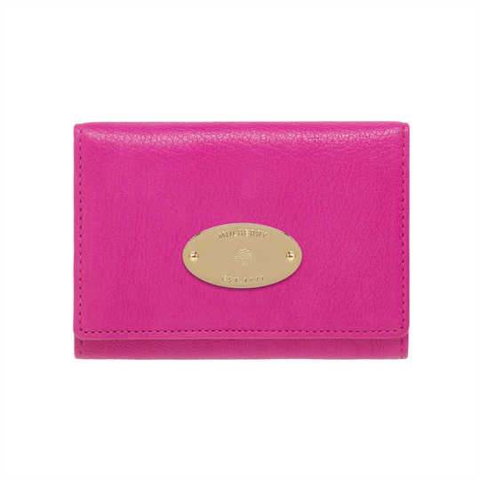 Mulberry French Purse Mulberry Pink Glossy Goat - Click Image to Close