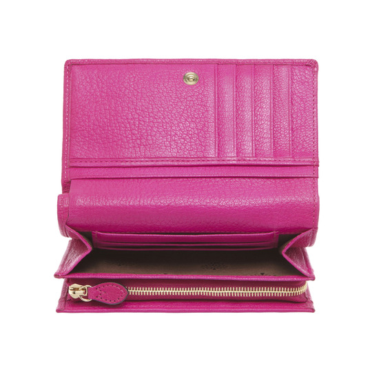 Mulberry French Purse Mulberry Pink Glossy Goat - Click Image to Close