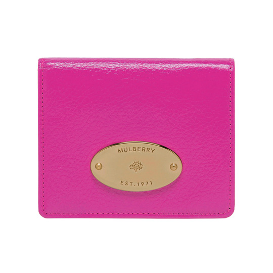 Mulberry Id Purse Mulberry Pink Glossy Goat - Click Image to Close