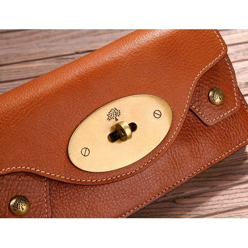 Mulberry 312a Natural Leather Purses Oak - Click Image to Close