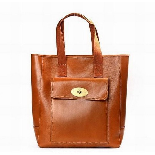 Mulberry 7467 Tote Pebbled Leather Bag Oak - Click Image to Close