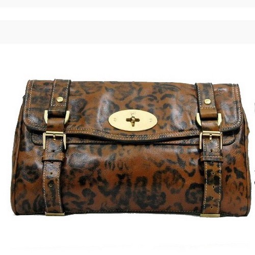 Mulberry Alexa Clutch Bag Brown Leopard - Click Image to Close