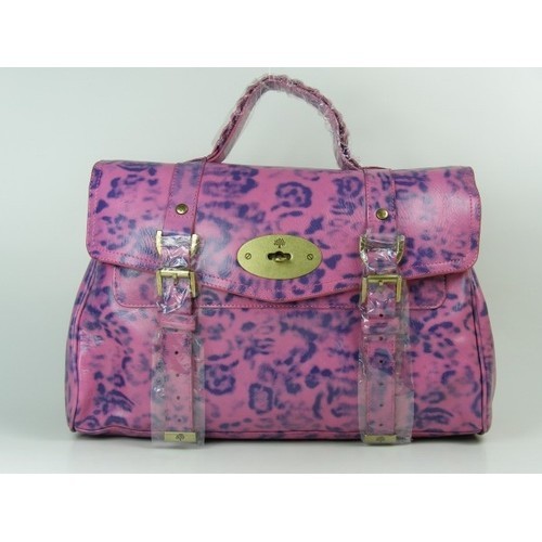 Mulberry Bayswater Natural Leather Fuchsia - Click Image to Close