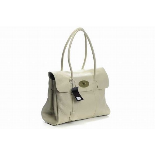 Mulberry Bayswater Natural Leather Milky White - Click Image to Close