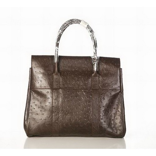 Mulberry Bayswater Ostrich 7027_389 Coffee Bag - Click Image to Close