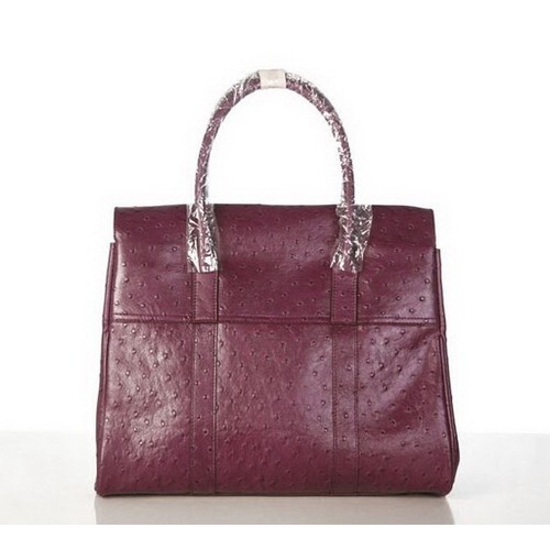 Mulberry Bayswater Ostrich Purple - Click Image to Close