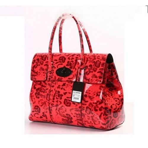 Mulberry Bayswater Patent Coral Red - Click Image to Close