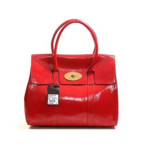Mulberry Bayswater Patent Leather Red - Click Image to Close
