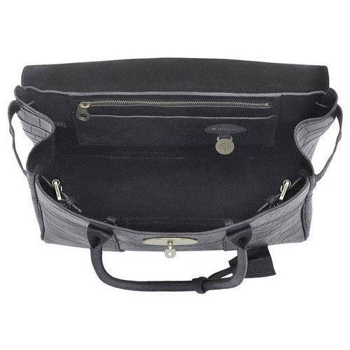 Mulberry Bayswater Printed Leather Black - Click Image to Close