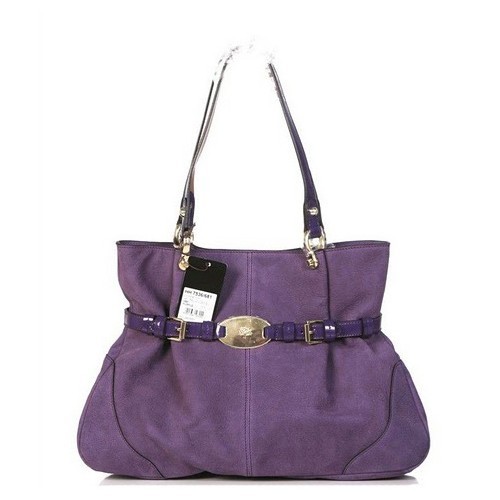 Mulberry Beatrice Tote Bag Soft Leather Purple - Click Image to Close