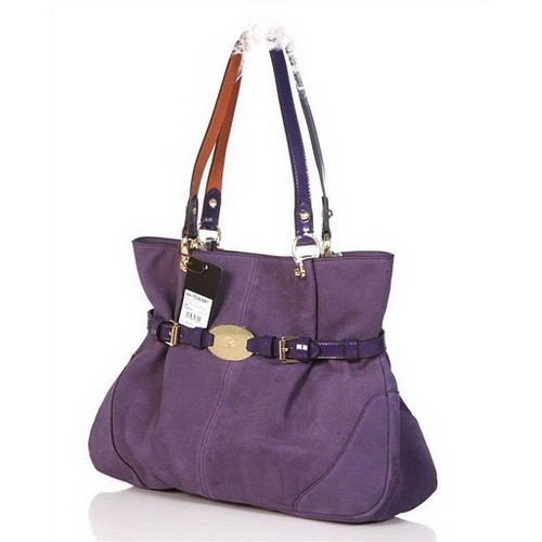 Mulberry Beatrice Tote Bag Soft Leather Purple - Click Image to Close