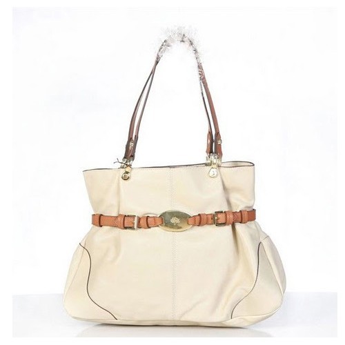 Mulberry Beatrice Tote Bag Soft Leather Beige - Click Image to Close
