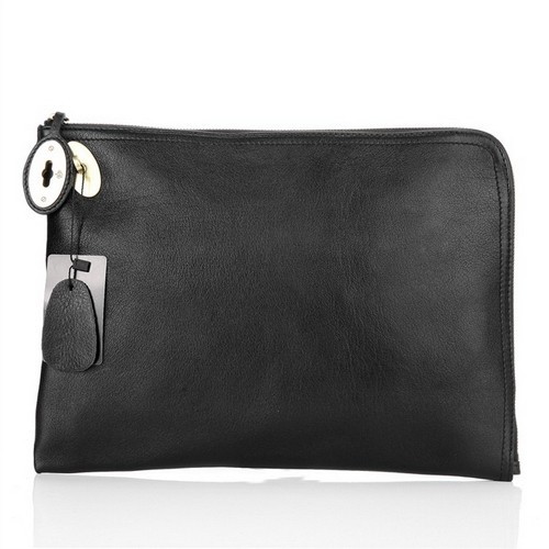 Mulberry Clutch Bag Soft Leather Black - Click Image to Close