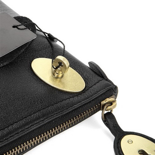 Mulberry Clutch Bag Soft Leather Black - Click Image to Close