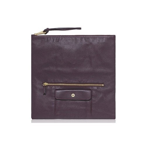Mulberry Daria Clutch Soft Spongy Leather Chocolate - Click Image to Close