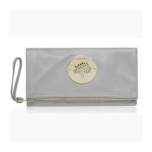 Mulberry Daria Clutch Soft Spongy Leather Grey - Click Image to Close
