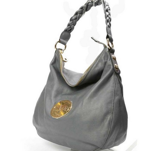 Mulberry Daria Medium Hobo Shoulder Bag Grey - Click Image to Close