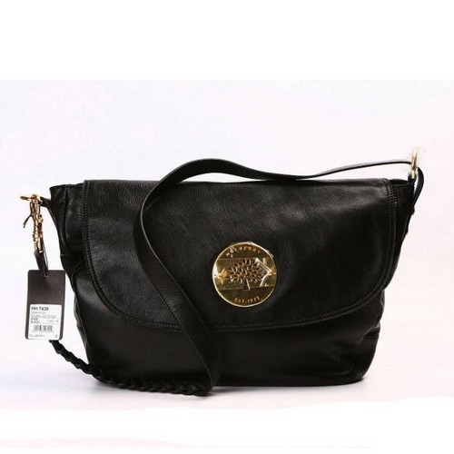 Mulberry Daria Satchel Shoulder Bag Black - Click Image to Close