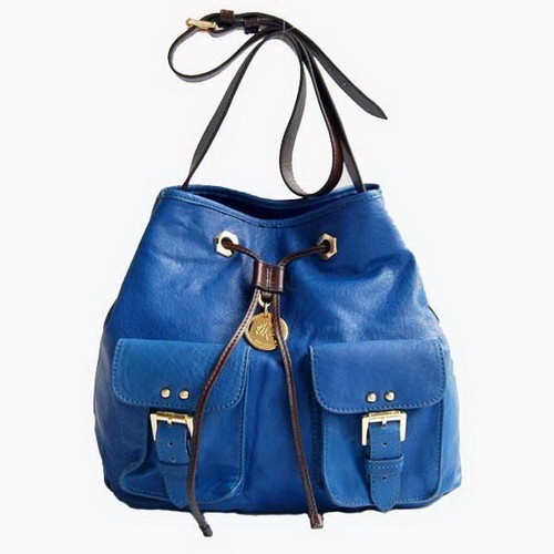 Mulberry Leah Shoulder Bags Blue - Click Image to Close
