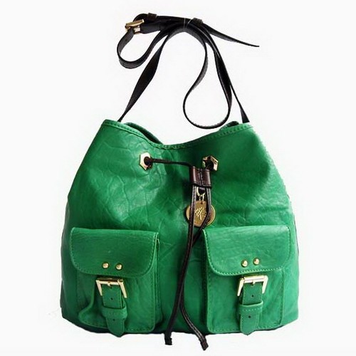 Mulberry Leah Shoulder Bags Green - Click Image to Close