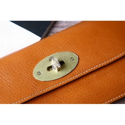Mulberry Long Clip Oak Natural Leather Purse 8159-342 - Click Image to Close