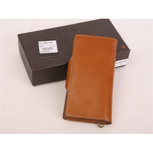 Mulberry Long Wallet 8892-342 Oak Natural Leather - Click Image to Close