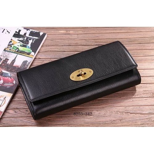 Mulberry Long Wallet Glazed Goat Leather Black 8253-342 - Click Image to Close