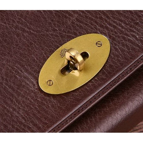 Mulberry Long Wallet Glazed Goat Leather Dark Coffee 8253-342 - Click Image to Close