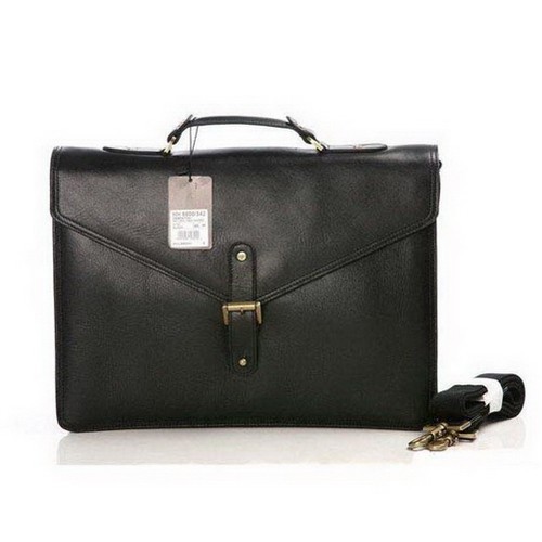 Mulberry Lucian Briefcase Black Natural Leather - Click Image to Close