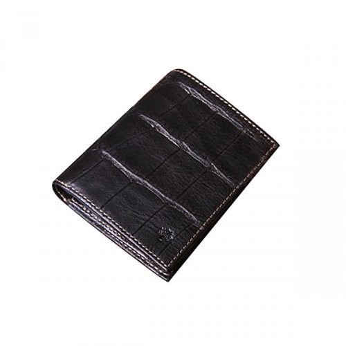 Mulberry Men Mini Tri Fold Printed Leathers Wallet Black - Click Image to Close