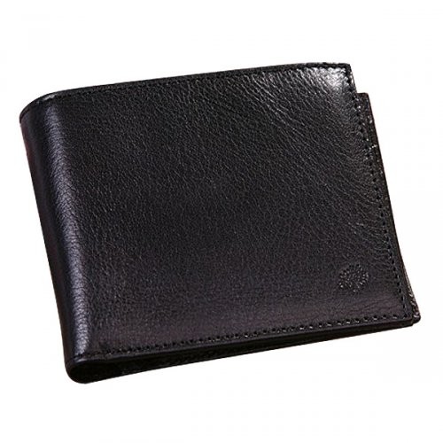 Mulberry Men Natural Leathers 8 Card Coin Wallet Black - Click Image to Close
