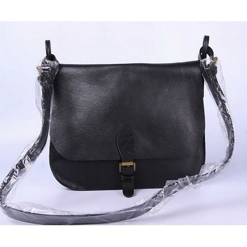 Mulberry Messenger Natural Leather Bag 7274-342 Black - Click Image to Close