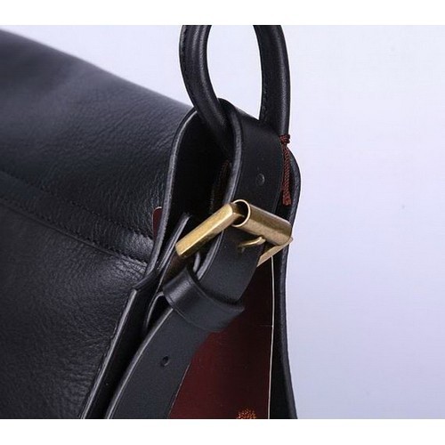 Mulberry Messenger Natural Leather Bag 7274-342 Black - Click Image to Close