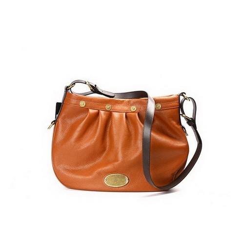 Mulberry Mitzy Messenger Pebbled Leather Oak Bag 7334 - Click Image to Close