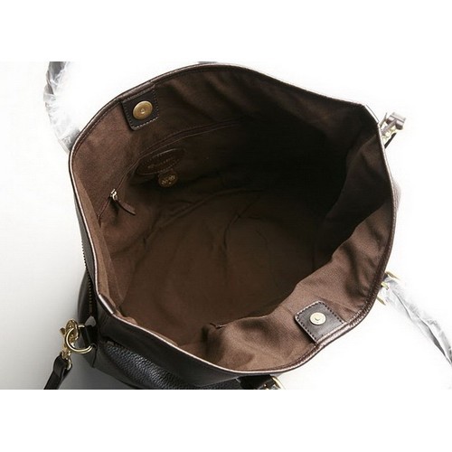 Mulberry Mitzy Tote Pebbled Leather Chocolate Bag 7333 - Click Image to Close