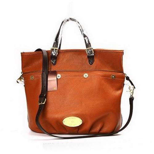 Mulberry Mitzy Tote Pebbled Leather Oak Bag 7333 - Click Image to Close