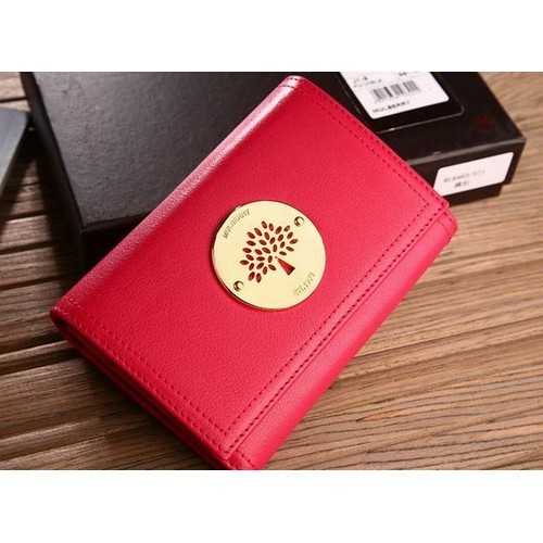 Mulberry Natural Soft Leather Wallet Red 8463-571 - Click Image to Close
