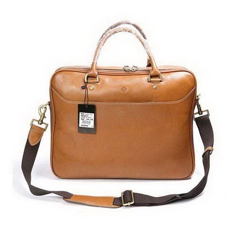 Mulberry Oliver Briefcase Natural Leather Oak - Click Image to Close