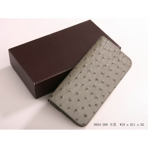 Mulberry Ostrich Grain Wallet 8854-389 Neutrals - Click Image to Close