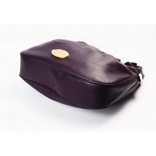 Mulberry Pebbled Mitzy Hobo Tote Bag Purple - Click Image to Close