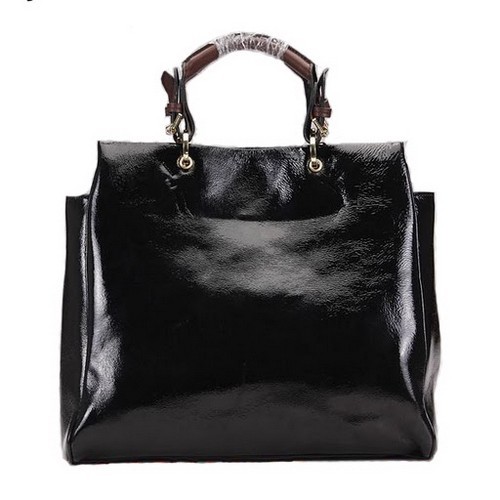 Mulberry Polly Push Lock Tote Bag Black - Click Image to Close