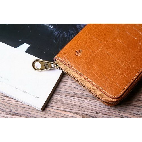 Mulberry Printed Leather Wallet Oak 8002-393 - Click Image to Close