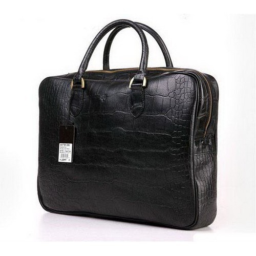Mulberry Tony Briefcase Printed Leather Black - Click Image to Close